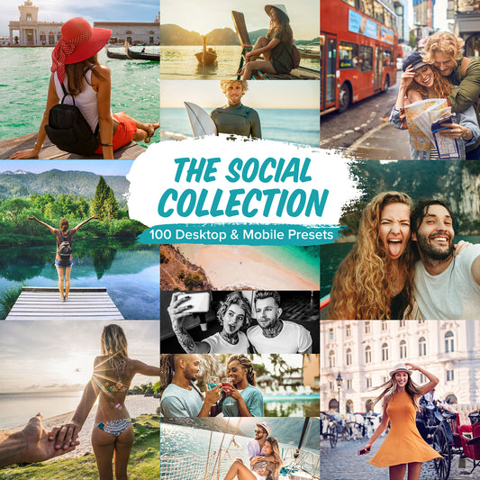 The Social Collection - 100 Lightroom Desktop & Mobile Presets